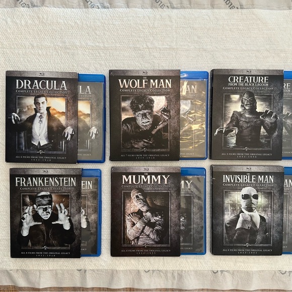 Classic Monster Movie Collection Blu-ray Set.